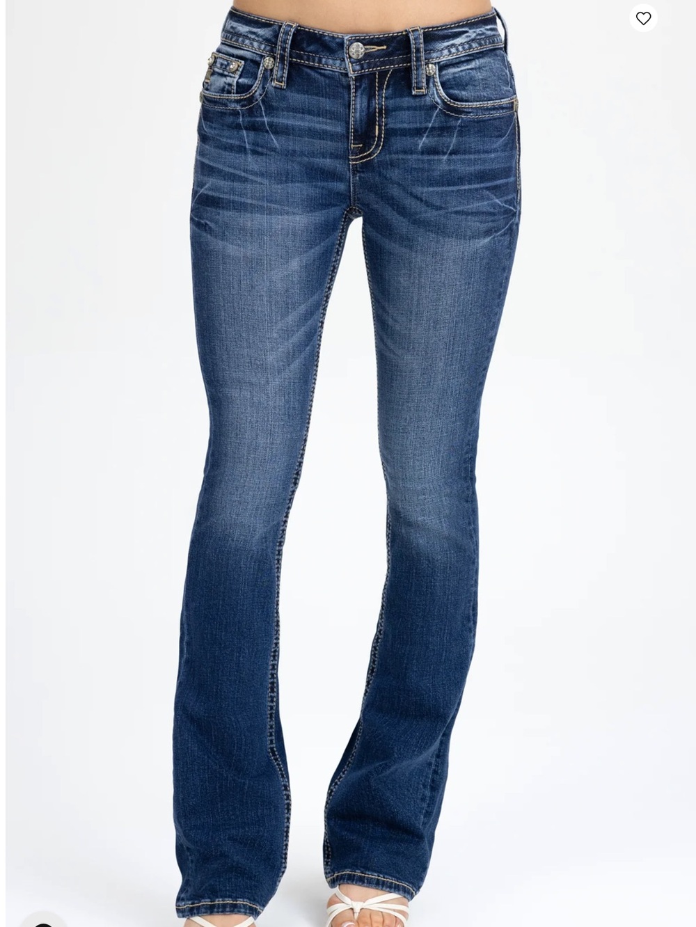 Miss Me Adina Cross Bootcut Jeans